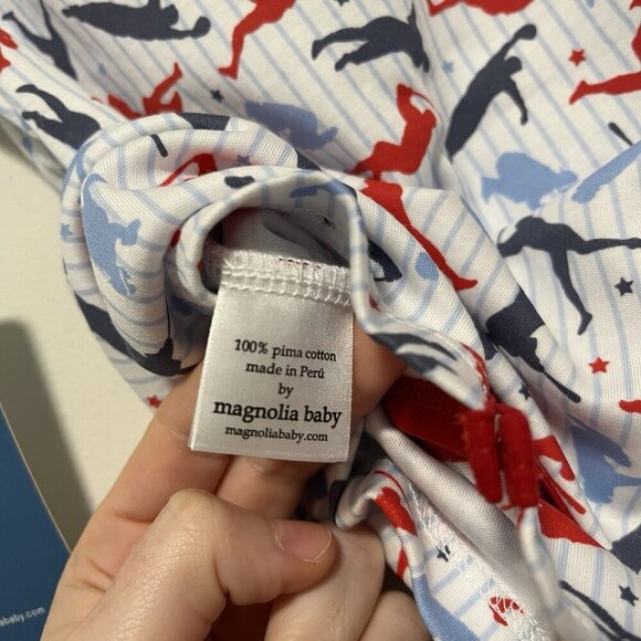 Magnolia Baby NWT Baseball Rookie Lineup Short Playsuit Size 2T - Picture 5 of 5